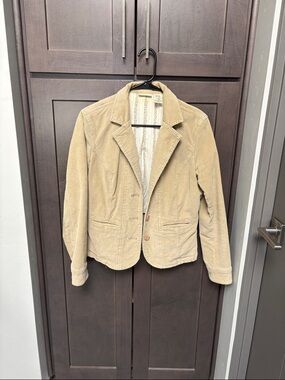 St. John's Bay Beige Corduroy Blazer Jacket